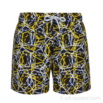 Short de plage imperméable 100% polyester pour hommes